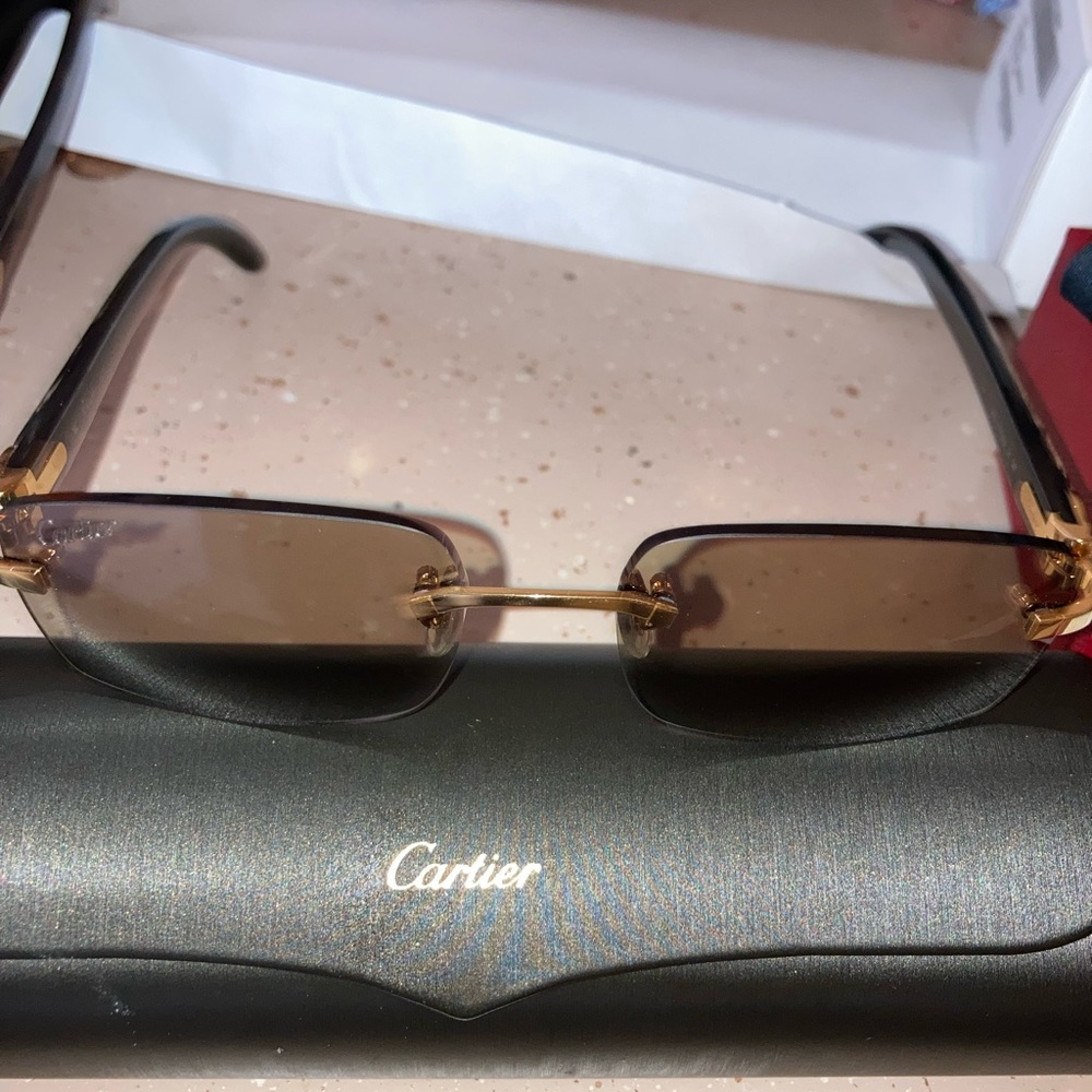 Cartier Glasses (Black Buffalo)